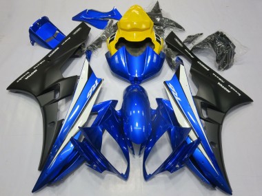 Großhandel Yamaha R6 Motorrad Verkleidung 2006-2007 - Gelb Blau Weiss Matt Schwarz Motul