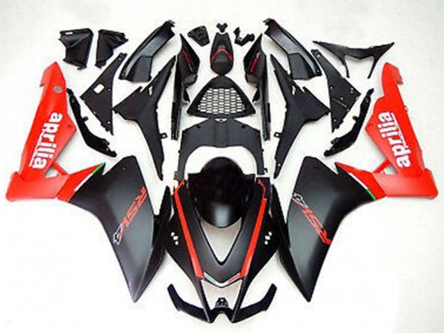 Großhandel Aprilia RS4 125 Motorrad Verkleidung 2012-2018 - Rot Matt Schwarz