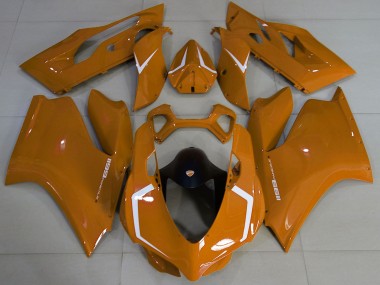 Großhandel Ducati 1199 Motorrad Verkleidung 2011-2014 - Braun Weiss