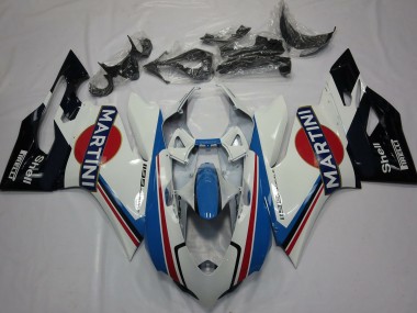 Großhandel Ducati 1199 Motorrad Verkleidung 2011-2014 - Weiss Hellblau Rot Schwarz Martini