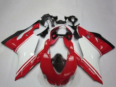 Großhandel Ducati 1199 Motorrad Verkleidung 2011-2014 - Weiss Rot Schwarz OEM Stil