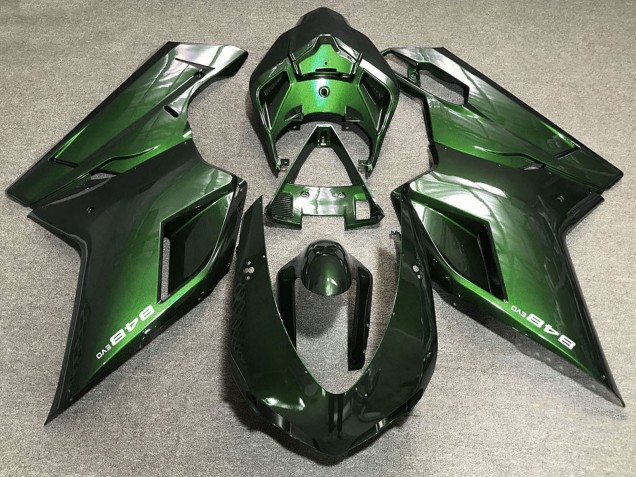 Großhandel Ducati 848 Motorrad Verkleidung 2007-2014 - Grun