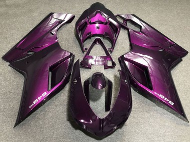 Großhandel Ducati 848 Motorrad Verkleidung 2007-2014 - Lila