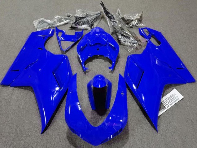 Großhandel Ducati 1098 Motorrad Verkleidung 2007-2014 - Glanzendes Blau Schlichtes