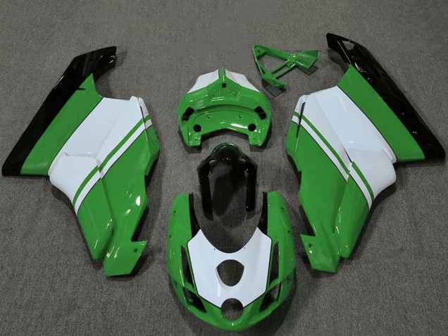 Großhandel Ducati 749 999 Motorrad Verkleidung 2003-2004 - Weiss Grun Glanzendes Schwarz