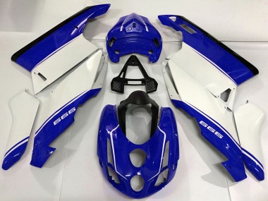Großhandel Ducati 999 Motorrad Verkleidung 2003-2004 - Weiss Blau Schwarz