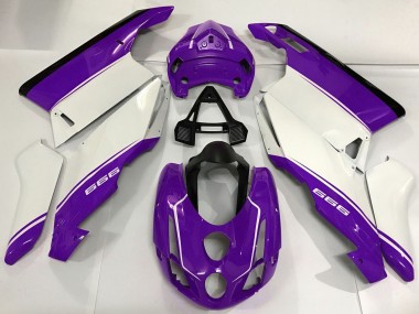 Großhandel Ducati 999 Motorrad Verkleidung 2003-2004 - Weiss Lila Schwarz