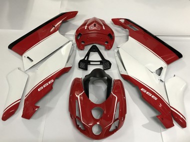 Großhandel Ducati 999 Motorrad Verkleidung 2003-2004 - Weiss Rot Schwarz