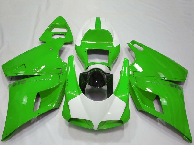 Großhandel Ducati 916 Motorrad Verkleidung 1993-2005 - Grun Weiss Glanzendes Schwarz Performance