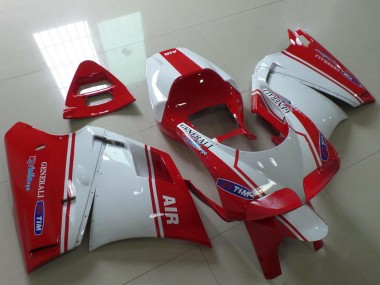 Großhandel Ducati 748 916 996 998 Motorrad Verkleidung 1993-2005 - Weiss Rot Air Generali Tim