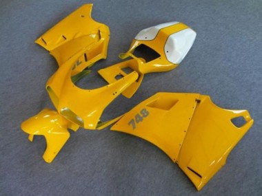 Großhandel Ducati 748 Motorrad Verkleidung 1993-2005 - Weiss Gelb