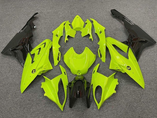 Großhandel BMW S1000RR Motorrad Verkleidung 2009-2014 - Neon Gelb Glanzendes Schwarz