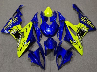 Großhandel BMW S1000RR Motorrad Verkleidung 2009-2014 - Gelb Blau Hai