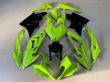 Großhandel BMW S1000RR Motorrad Verkleidung 2009-2014 - Hohe Sichtbarkeit Gelb Glanzendes Schwarz HP