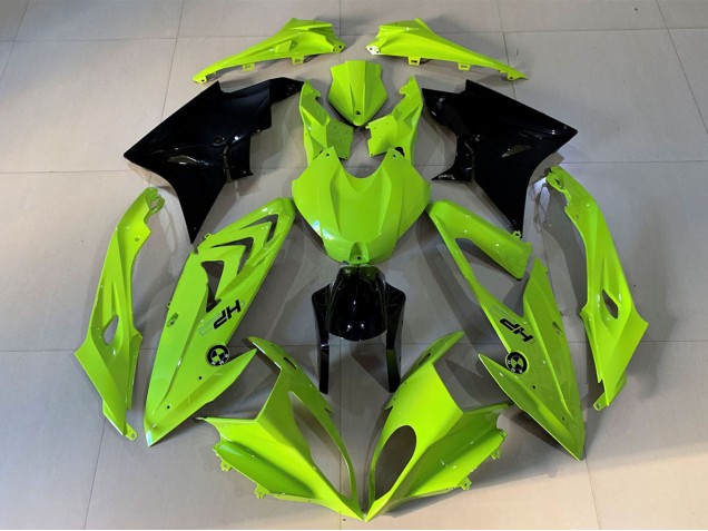 Großhandel BMW S1000RR Motorrad Verkleidung 2009-2014 - Hohe Sichtbarkeit Gelb Glanzendes Schwarz HP