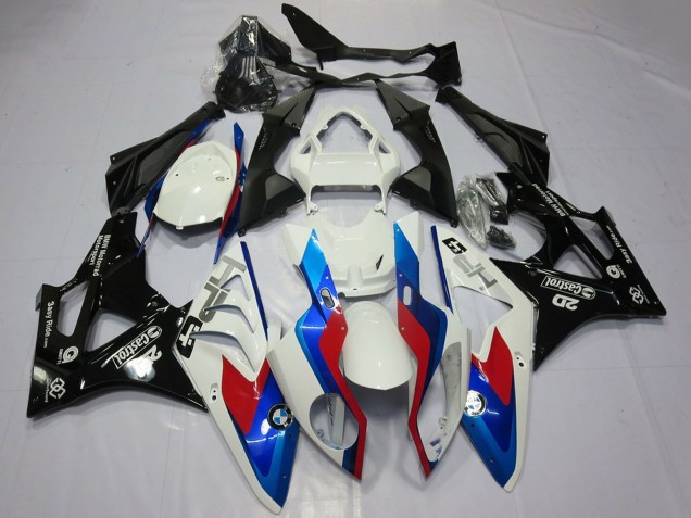 Großhandel BMW S1000RR Motorrad Verkleidung 2009-2014 - Weiss Rot Blau Glanzendes Schwarz Castrol OEM Stil