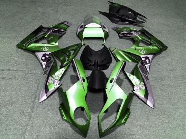 Großhandel BMW S1000RR Motorrad Verkleidung 2017-2018 - Grun Schwarz Hellviolett