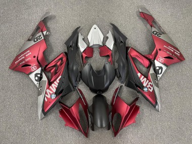 Großhandel BMW S1000RR Motorrad Verkleidung 2009-2014 - Rot Matt Schwarz