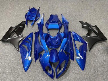 Großhandel BMW S1000RR Motorrad Verkleidung 2009-2014 - Blau Matt Schwarz