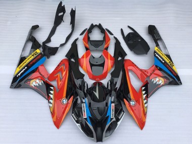 Großhandel BMW S1000RR Motorrad Verkleidung 2015-2016 - Rot Glanzendes Schwarz Hai
