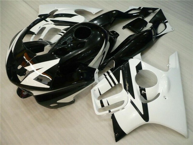 Großhandel Honda CBR600 F3 Motorrad Verkleidung 1995-1996 - Weiss Glanzendes Schwarz