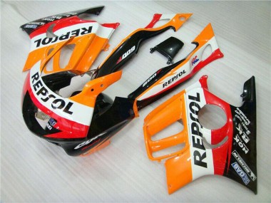 Großhandel Honda CBR600 F3 Motorrad Verkleidung 1995-1996 - Orange Weiss Rot Glanzendes Schwarz Repsol