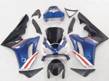 Großhandel Triumph Daytona 675 Motorrad Verkleidung 2006-2008 - Blau Weiss Rot Glanzendes Schwarz