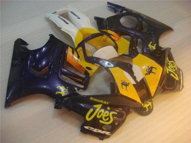 Großhandel Honda CBR600 F3 Motorrad Verkleidung 1995-1996 - Blau Gelb Joes
