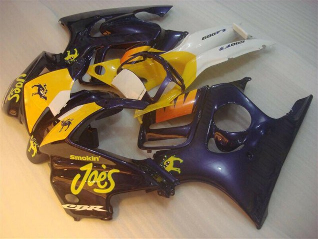 Großhandel Honda CBR600 F3 Motorrad Verkleidung 1995-1996 - Blau Gelb Joes