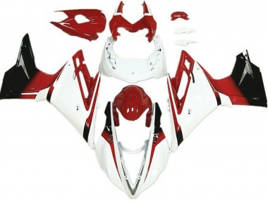 Großhandel Triumph Daytona 675 Motorrad Verkleidung 2013-2016 - Weiss Rot Glanzendes Schwarz