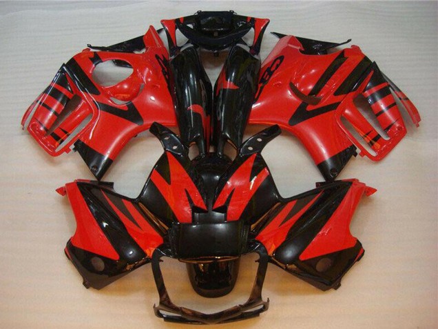 Großhandel Honda CBR600 F3 Motorrad Verkleidung 1995-1996 - Rot Glanzendes Schwarz