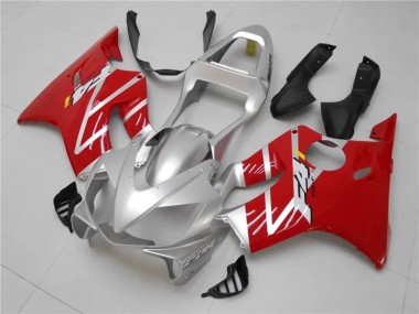 Großhandel Honda CBR600 F4i Motorrad Verkleidungen Kit 2001-2003 - Silber Rot