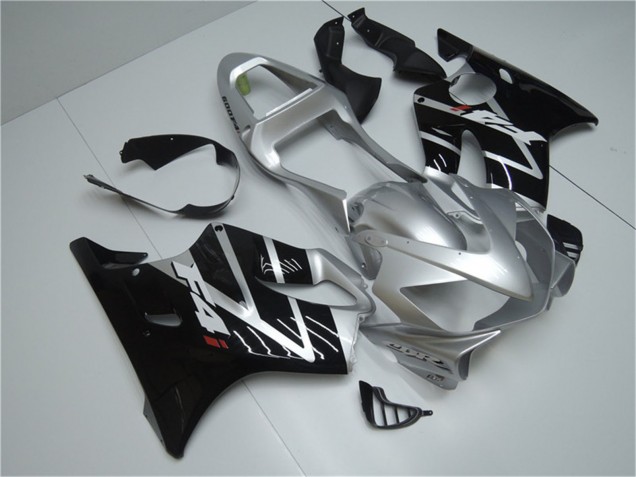 Großhandel Honda CBR600 F4i Motorrad Verkleidung 2001-2003 - Silber Glanzendes Schwarz