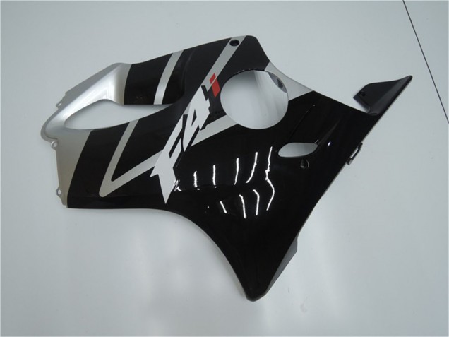 Großhandel Honda CBR600 F4i Motorrad Verkleidung 2001-2003 - Silber Glanzendes Schwarz