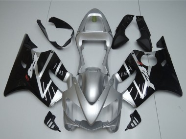 Großhandel Honda CBR600 F4i Motorrad Verkleidung 2001-2003 - Silber Glanzendes Schwarz
