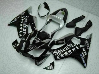 Großhandel Honda CBR600 F4i Motorrad Verkleidung 2001-2003 - Glanzendes Schwarz Silber SevenStars