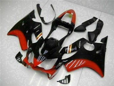 Großhandel Honda CBR600 F4i Motorrad Verkleidung Kit 2001-2003 - Rot Glanzendes Schwarz