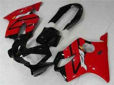 Großhandel Honda CBR600 F4i Motorrad Verkleidung 2004-2007 - Rot Glanzendes Schwarz