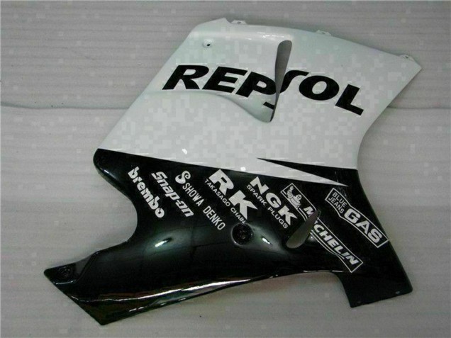 Großhandel Honda CBR1100XX Blackbird Motorrad Verkleidung 1996-2007 - Weiss Glanzendes Schwarz Repsol