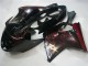Großhandel Honda CBR1100XX Blackbird Abs Motorrad Verkleidungen 1996-2007 - Glanzendes Schwarz Rot Flamme