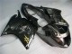 Großhandel Honda CBR1100XX Blackbird Motorrad Verkleidung 1996-2007 - Glanzendes Schwarz Silber Flamme
