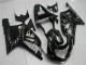 Großhandel Suzuki GSXR 600/750 Motorrad Verkleidung 2001-2003 - Glanzendes Schwarz Silber Flamme