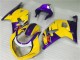 Großhandel Suzuki GSXR 600/750 Motorrad Verkleidung 2001-2003 - Gelb Lila