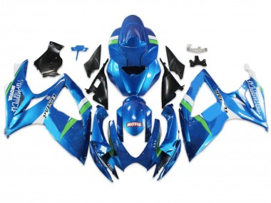 Großhandel Suzuki GSXR 600/750 Motorrad Verkleidung 2004-2005 - Blau Grun Weiss