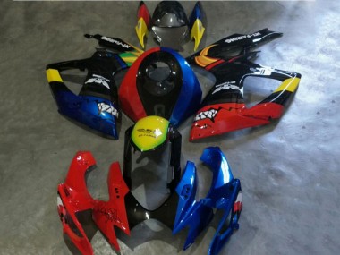 Großhandel Suzuki GSXR 600/750 Motorrad Verkleidung 2006-2007 - Rot Blau Gelb