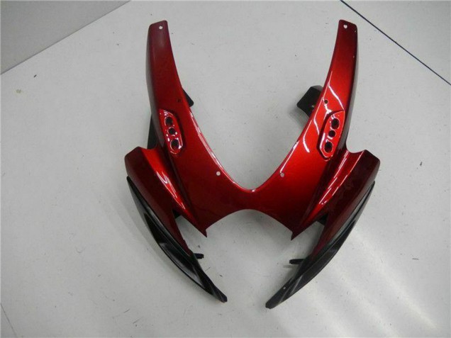 Großhandel Suzuki GSXR 600/750 Motorrad Verkleidung 2006-2007 - Rot Glanzendes Schwarz