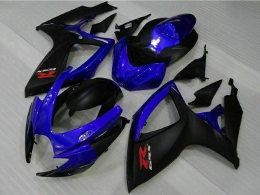 Großhandel Suzuki GSXR 600/750 Motorrad Verkleidung 2006-2007 - Blau Matt Schwarz Rot