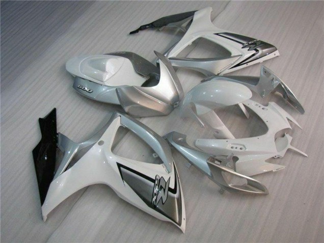 Großhandel Suzuki GSXR 600/750 Motorrad Verkleidung 2006-2007 - Weiss Silber