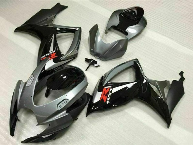 Großhandel Suzuki GSXR 600/750 Motorrad Verkleidung 2006-2007 - Silber Grau Glanzendes Schwarz Rot