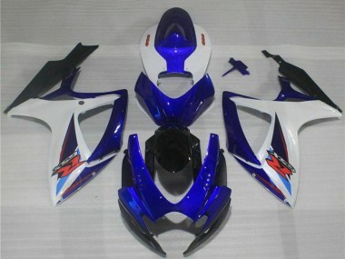 Großhandel Suzuki GSXR 600/750 Motorrad Verkleidung 2006-2007 - Weiss Blau Schwarz Rot